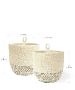 Korissa Home Goods Amari Loop Bin Set - Black