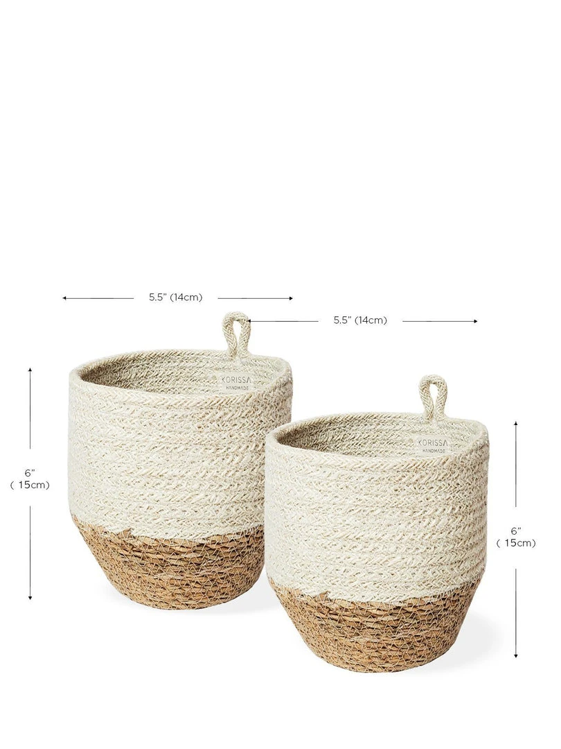 Korissa Amari Loop Basket Set - Natural 5 Korissa Amari Loop Basket Set - Natural