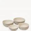 Korissa Amari Round Bowl Set - Brown