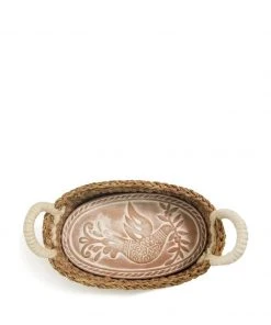 Korissa Best Sellers Bread Warmer + Basket - Bird Oval