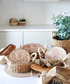 Korissa Bread Warmer + Basket - Bird Round