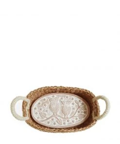 Korissa Bread Warmer + Basket - Owl Oval