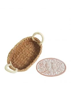 Korissa Bread Warmer + Basket - Owl Oval