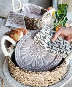 Korissa Home Goods Bread Warmer + Basket - Vintage Flower