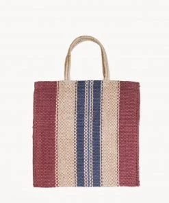 Korissa Dora Jute Tote Bag - Multi Brown