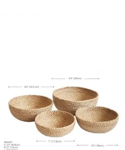 Korissa Home Goods Kata Candy Bowl Set - Natural
