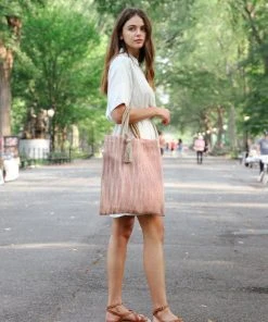 Korissa Accessories Nadi Jute Tote Bag - Red