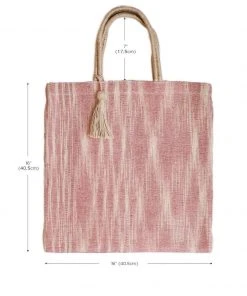 Korissa Accessories Nadi Jute Tote Bag - Red