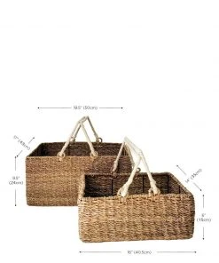 Korissa Home Goods Savar Large Square Basket Set