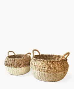 Korissa Ula Floor Basket Set - Natural