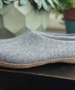 Kyrgies Women's Molded Sole High Back Wool Slippers - Gray