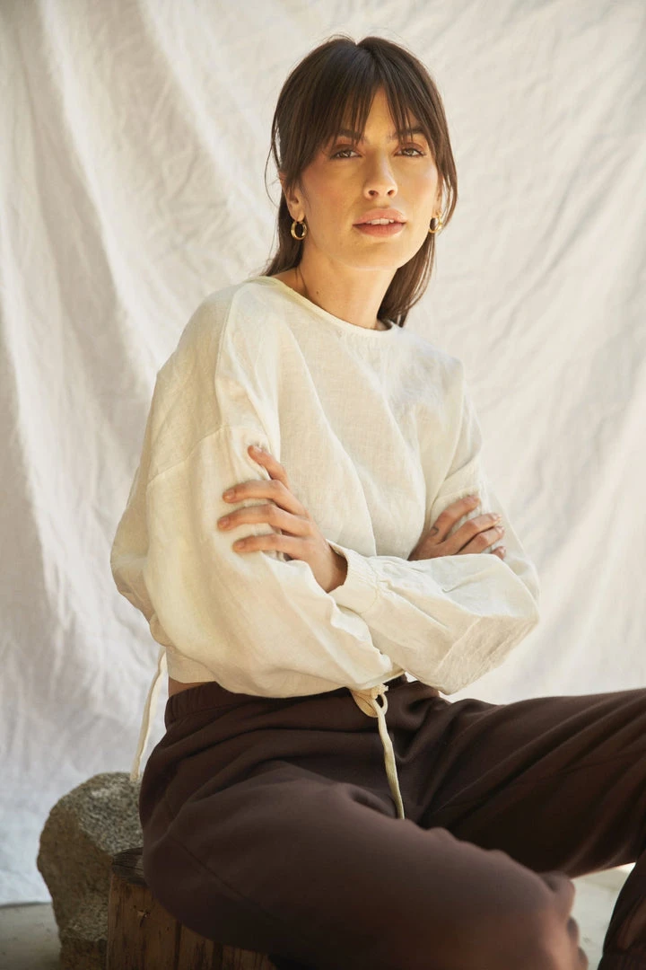 LA Relaxed New Arrivals Reversible Linen Blouse 2 LA Relaxed New Arrivals Reversible Linen Blouse