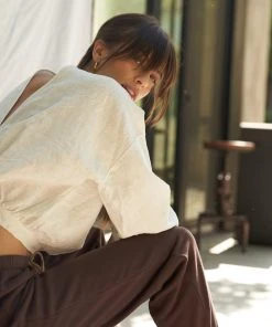 LA Relaxed New Arrivals Reversible Linen Blouse 16 LA Relaxed New Arrivals Reversible Linen Blouse