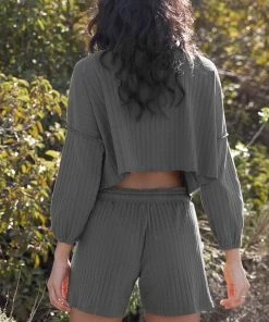 LA Relaxed New Arrivals Pointelle Flutter Short