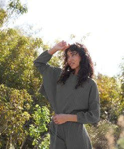 LA Relaxed New Arrivals Pointelle Flutter Short