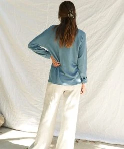 LA Relaxed Raw Modal Raglan Sweatshirt