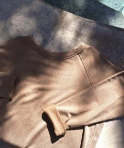 LA Relaxed Raw Modal Raglan Sweatshirt