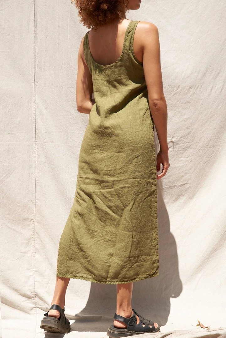 LA Relaxed New Arrivals Washed Linen Column Dress 3 LA Relaxed New Arrivals Washed Linen Column Dress