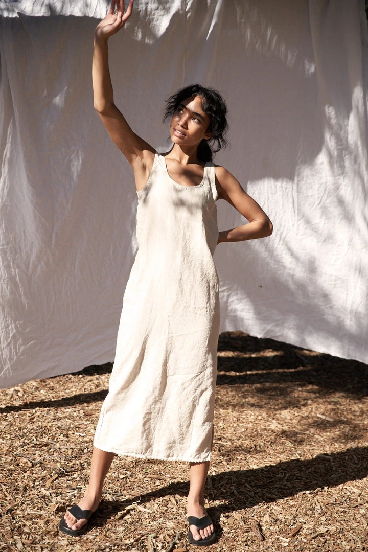 LA Relaxed New Arrivals Washed Linen Column Dress 11 LA Relaxed New Arrivals Washed Linen Column Dress