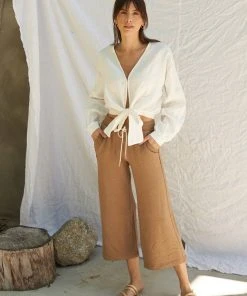 LA Relaxed Wide Leg Modal Crop Pant New Arrivals