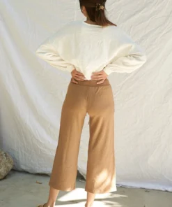 LA Relaxed Wide Leg Modal Crop Pant New Arrivals