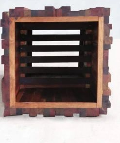 Masaya & Co. Large Hardwood Geo Planter Home Goods