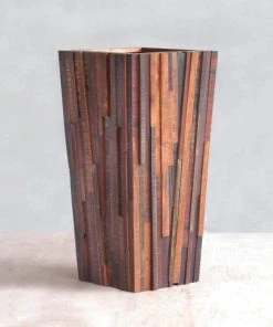Masaya & Co. Large Hardwood Geo Planter Home Goods