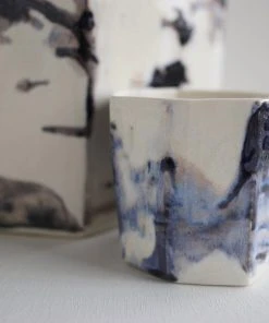 Lauren HB Studio Geo Porcelain Planter - Nebula Home Goods