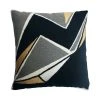 Leah Singh Handcrafted Detroit Wool Throw Pillow Cover - Black
