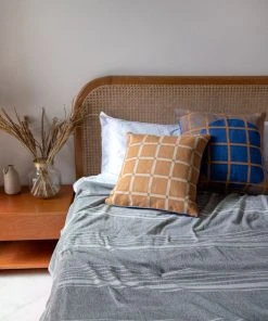 Leah Singh New Arrivals Circle Grid Reversible Throw Pillow Cover