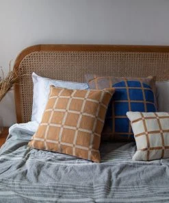 Leah Singh Grid Reversible Lumbar Pillow Cover