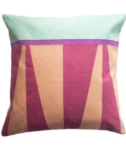 Leah Singh Handcrafted Jordan Throw Pillow Cover - Blush