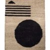 Leah Singh Lola Jute Rug - Circle + Lines