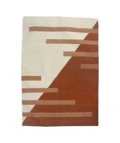 Leah Singh Home Goods Luna Stripes Wool Rug - Ochre