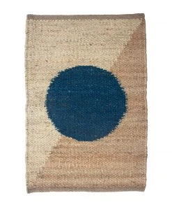Leah Singh Home Goods Margeaux Circle Jute Rug - Blue
