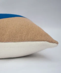 Leah Singh Marianne Circle Wool Throw Pillow Cover - Blue 4 Leah Singh Marianne Circle Wool Throw Pillow Cover - Blue