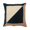 Leah Singh Marianne Square Wool Throw Pillow Cover - Black Home Goods
