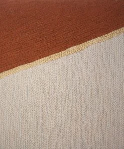 Leah Singh Home Goods Marianne Triangle Wool Lumbar Pillow Cover - Ochre