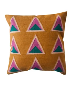 Leah Singh Maya Throw Pillow Cover - Ochre Home Goods