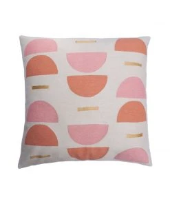 Leah Singh Melanie Wool Floor Pillow Cover - Coral Home Goods