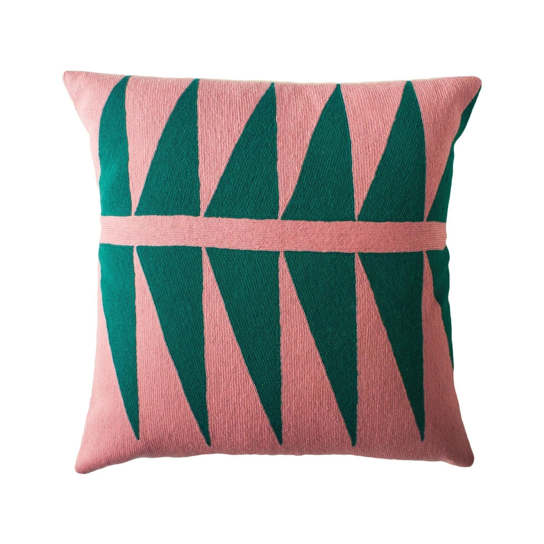 Leah Singh Palm Springs Wool Pillow Cover - Emerald Home Goods Leah Singh Palm Springs Wool Pillow Cover - Emerald Home Goods