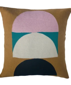 Leah Singh Home Goods Viola Wool Throw Pillow Cover - Ochre