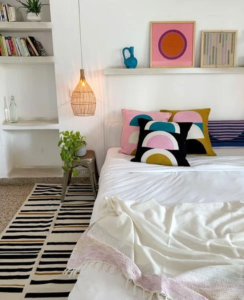 Leah Singh Viola Wool Throw Pillow Cover - Black Home Goods Leah Singh Viola Wool Throw Pillow Cover - Black Home Goods