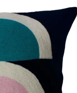 Leah Singh Viola Wool Throw Pillow Cover - Black Home Goods 7 Leah Singh Viola Wool Throw Pillow Cover - Black Home Goods