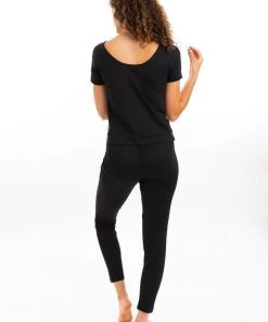 Leena & Lu Best Sellers Pima Pants - Black