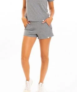 Leena & Lu Best Sellers Pima Short - Gray