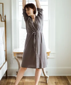 Leena & Lu Pima Short Robe Home Goods