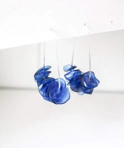 Giulia Letzi + META Jewelry Leona Upcycled Drop Earrings - Deep Blue