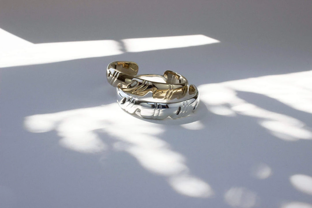 L.Greenwalt Jewelry Abstract Monstera Cuff 8 L.Greenwalt Jewelry Abstract Monstera Cuff