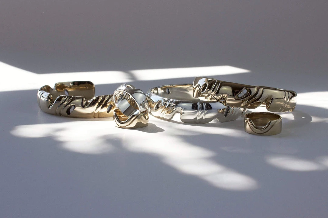 L.Greenwalt Jewelry Abstract Monstera Cuff 9 L.Greenwalt Jewelry Abstract Monstera Cuff